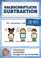Vorschau - Arbeitsblätter - Halbschriftliches Subtrahieren ZR 100 - Deckblatt