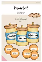 Vorschau - Spiele - Wortarten-Spiel: Nomen, Verben, Adjektive bestimmen (Kl.2) - Deckblatt