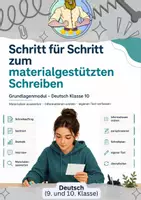 Vorschau - Unterrichtsreihen - Materialgestütztes Schreiben informierender Texte – Vorbereitung ZP10 Unterrichtsreihe - Deckblatt