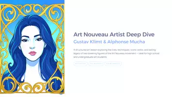 Vorschau - Präsentationen/Tafelbilder - Modern Art Mega Bundle XXL | Art Nouveau, Impressionism, Cubism & Surrealism Lessons - Seite 1
