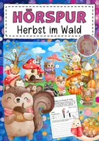 Vorschau - Arbeitsblätter - Hörspurgeschichte Herbst Wald - Deckblatt
