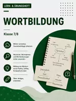Vorschau - Arbeitsblätter - Arbeitsheft Deutsch: Wortbildung, Komposita und Derivation - Deckblatt