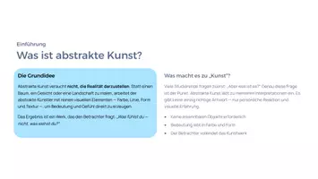 Vorschau - Präsentationen/Tafelbilder - Abstrakte Kunst & Kandinsky – Farbe, Emotion & Ausdruck | Kunstgeschichte Präsentation - Seite 1
