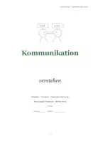 Vorschau - Stundenentwürfe - Kommunikationsmodelle Deutsch Oberstufe – Schulz von Thun, Watzlawick, Sprache & KI - Seite 1