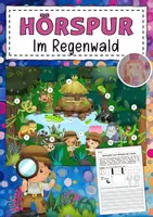 Vorschau - Arbeitsblätter - Hörspurgeschichte Regenwald - Deckblatt