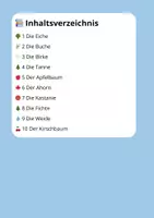 Vorschau - Stundenentwürfe - Lesetraining Bäume | Leseverständnis Klasse 3 - Seite 1