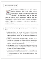 Vorschau - Arbeitsblätter - Fremdwörter- Erklärungen, Übungen, Wortschatz - Seite 2
