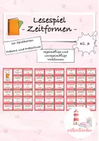 Vorschau - Spiele - Zeitformen Lesespiel Präsens, Präteritum - Deckblatt