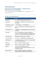 Vorschau - Stundenentwürfe - Lernen-lernen Unterrichtsentwurf Pflege G-01 - Seite 1
