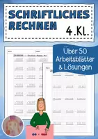 Vorschau - Unterrichtsreihen - Schriftliche Rechenverfahren 4. Klasse - Deckblatt