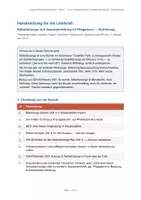 Vorschau - Stundenentwürfe - Unterrichtsentwurf Fürsorge/Gesunderhaltung Pflege G-01 - Deckblatt