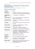 Vorschau - Stundenentwürfe - Unterrichtsentwurf Schlaf fördern Pflegeausbildung G-02 - Deckblatt