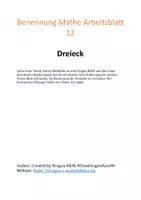 Vorschau - Arbeitsblätter - 31-06 AA Mathematik_Dreieck - Seite 1