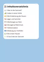 Vorschau - Stundenentwürfe - Lesetraining Steinzeit | Leseverständnis Klasse 3 - Seite 1