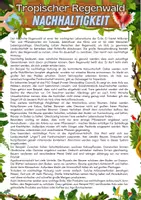 Vorschau - Arbeitsblätter - Tropischer Regenwald - Nachhaltigkeit - Deckblatt