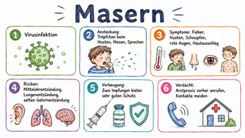 Vorschau - Arbeitsblätter - Lernposter + Arbeitsblätter zum Thema "Masern" + Lösung & MP3 + Mindmap + Infografik - Seite 2