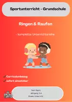 Vorschau - Stundenentwürfe - Ringen & Raufen Grundschule – komplette Unterrichtsreihe Klasse 3/4 - Deckblatt