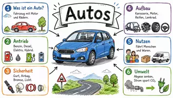 Vorschau - Arbeitsblätter - Lernposter + Arbeitsblatt zum Thema "Auto" + Onlineübung & MP3 + Mindmap + Infografik - Seite 2
