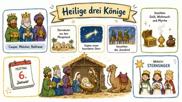 Vorschau - Arbeitsblätter - Lernposter + Arbeitsblätter zum Thema "Heilige Drei Könige" + Lösung & MP3 + Mindmap + Infografiken - Seite 2