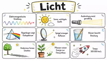 Vorschau - Arbeitsblätter - Lernposter + Arbeitsblätter zum Thema "Licht" + Lösung & MP3 + Mindmap + Infografik - Seite 2