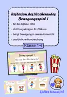 Vorschau - Spiele - Reflexion des Wochenendes (Bewegungsspiel 1) - Deckblatt
