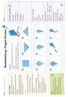 Vorschau - Arbeitsblätter - Bastelanleitung schreiben – Origami-Drachen (Arbeitsblatt) - Deckblatt