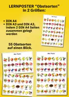 Vorschau - Poster - Obstsorten Poster für Kinder – 55 Früchte auf einen Blick | Sprachförderung & Sachunterricht - Seite 3
