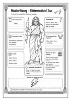 Vorschau - Arbeitsblätter - Zeus & Hera Steckbriefe | Geschichte Klasse 5/6 - Seite 3