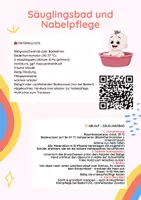 Vorschau - Stationenlernen - Säuglingsbad & Nabelpflege - Stationsarbeit mit QR-Code, Materialliste & praktischer Ablauf (Pflege) - Deckblatt