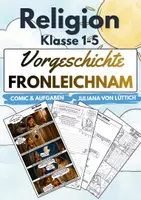 Vorschau - Arbeitsblätter - Fronleichnam | Vorgeschichte | Juliana von Lüttich | Religion | Comic & Aufgaben | Förderschule, Grundschule & SEK I | Klasse 1-5 - Deckblatt