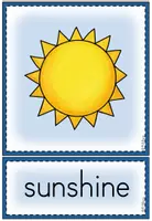 Vorschau - Poster - Picture + Word Cards / Flashcards "Weather" - Seite 2