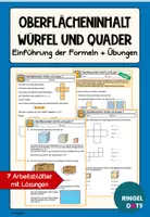 Vorschau - Arbeitsblätter - Arbeitsblätter Oberfläche Würfel und Quader - Deckblatt