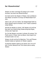 Vorschau - Arbeitsblätter - Der Wasserkreislauf - Klasse 3/4 differenziert - Seite 1
