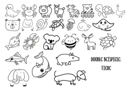 Vorschau - Mal- und Bastelvorlagen - Doodle Vorlagen für Schule & Kunstunterricht – Kreative Doodle Art, Design-Vorlagen & kreative Arbeitsblätter (Kunstunterricht) - Seite 2