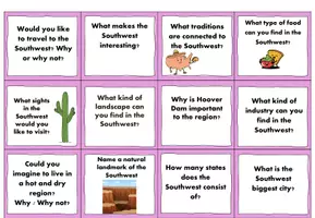 Vorschau - Aufgabenkarten - Conversation cards USA - Around the Southwest 🇺🇸✨ - Seite 2