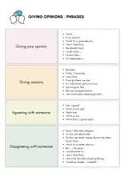Vorschau - Prüfungsvorbereitung - Giving opinions - phrases - Deckblatt
