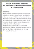 Vorschau - Arbeitsblätter - Kostenlos: Soziale Situationen mit Realfotos - Seite 1
