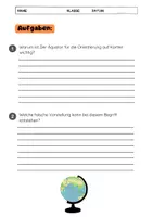 Vorschau - Arbeitsblätter - Der Äquator: Erdkunde, Koordinaten & Text - Seite 3
