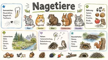 Vorschau - Arbeitsblätter - Lernposter + Arbeitsblatt "Nagetiere" + Onlineübung & MP3 + Mindmap + Infografik - Seite 2
