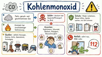 Vorschau - Arbeitsblätter - Lernposter + Arbeitsblätter zum Thema "Kohlenmonoxid" + Lösung & MP3 + Mindmap + Infografik - Seite 2