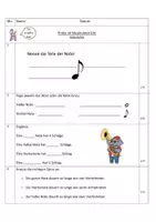 Vorschau - Arbeitsblätter - Musik - Probe (Kl. 3/4) zum Thema "Notenlehre" (ohne Lösung) PDF + Word - Seite 3