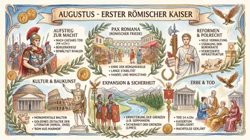 Vorschau - Arbeitsblätter - Arbeitsblatt "Augustus" + Onlineübung & MP3 + Mindmap + Infografiken - Seite 2