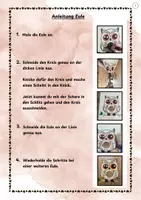 Vorschau - Mal- und Bastelvorlagen - Traumfänger Eule - Seite 2