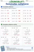 Vorschau - Arbeitsblätter - Dezimalzahlen Klasse 5 – Multiplizieren - Seite 2