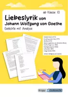 Vorschau - Stundenentwürfe - Goethe verstehen – Gedichte mit Analyse | Materialpaket für Klasse 10–13 - Seite 1
