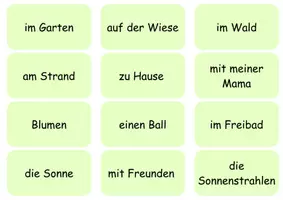 Vorschau - Arbeitsblätter - DaZ Sommersätze bilden (inkl. Wortkarten und Würfelsätzen) - Seite 3