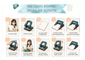 Vorschau - Arbeitsblätter - Lio und Aya - richtiges Lochen Schritt für Schritt AB - Seite 3