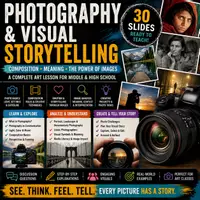 Vorschau - Präsentationen/Tafelbilder - Photography & Visual Storytelling Presentation | Composition, Image Analysis & Media Literacy - Deckblatt