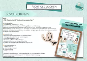 Vorschau - Arbeitsblätter - Lio und Aya - richtiges Lochen Ab + Tafelmaterial - Seite 1