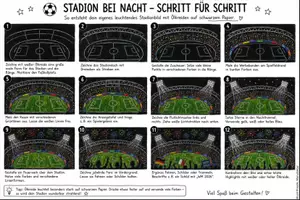 Vorschau - Mal- und Bastelvorlagen - Stadion zeichnen - Schritt für Schritt l Kunstprojekt WM 26 - Seite 3